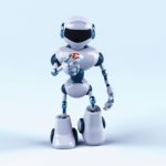 片足で立っているロボット